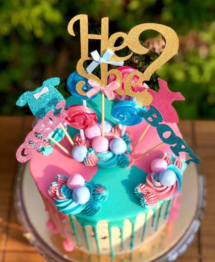 Gender Reveal Cake